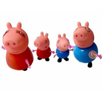 Pepaa Pig House with Peppa Pig Family