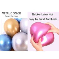 Party Balloons, Pack of two (Silver) 25pcs + 25pcs