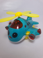 Helicopter Airplane Musical Flashing Lights and Realistic Sounds Bump and Go Action Toys