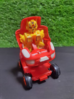 Colorful friction pull back push & GO Car Toy with Robot Transformation